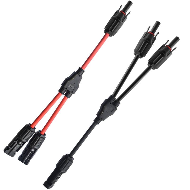 Yvyan Solarkabel Y Verteiler-1 Paar, 6mm Y Stecker, Solar Solarpanel Kabel Male Female MMF und FFM Connector Photovoltaik Steckverbinder, Y kabel Kabelverlängerung Solarverbinder Fotovoltaik Kabel von Yvyan