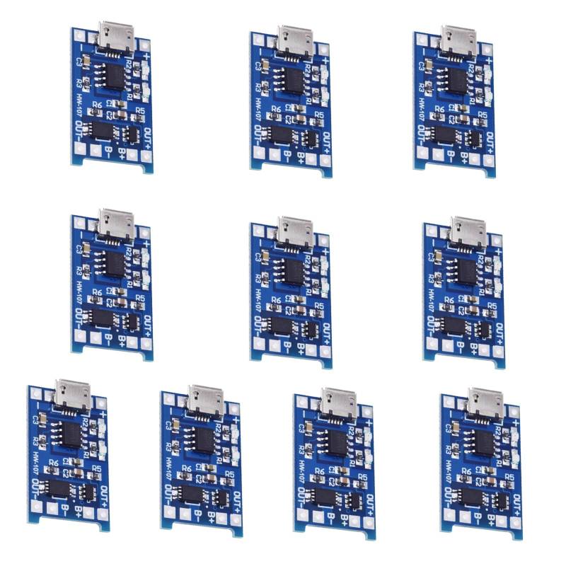 10pcs Lade Und Entgeladungsmodule Typ C Stromversorgungsscheibe Batterie Schutzmodule Für 18650 Lithiumzellen von Ywmsfl