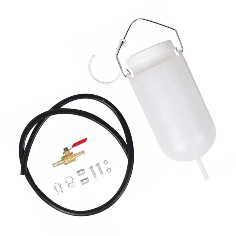 Ywmsfl 1000 ml Kraftstoffreserve mit Wasserhahn und Schlauch, vielseitiger 1-Liter-Kraftstoffbehälter, einfache Installation für Motorradwartung von Ywmsfl