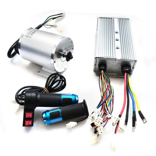 Elektrischer Bürstenloser Gleichstrommotor, 3000W 72V DC Motor Kit with Brushless Controller, 4900r/min Brushless Electric Motor, für Electric Scooter E-Bike von YyanLAK