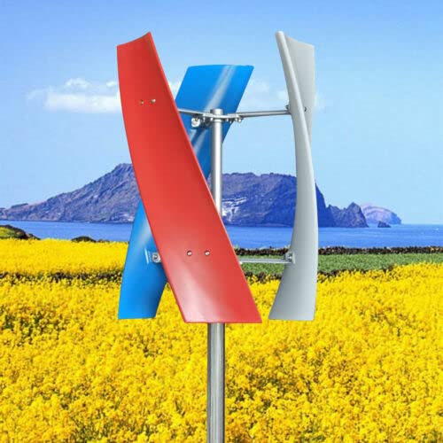 Vertikale Windgenerator, 400W Windrad Windturbine Windkraftanlage, Mit 12V Regler, 3 Klingen Vertikale Windkraftanlage, für Boote Pavillons Hütten Wohnmobile von YyanLAK