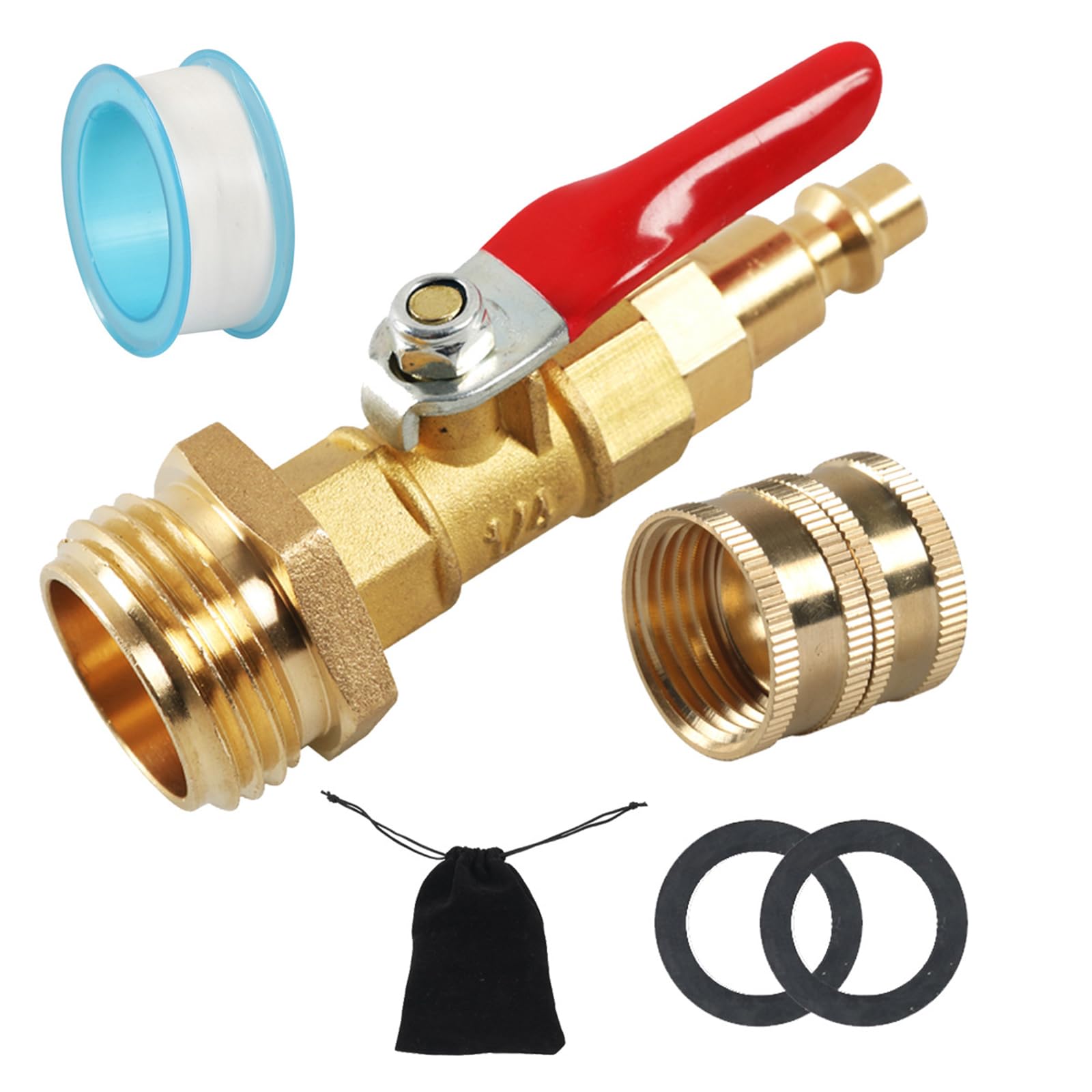 Yzdysg Überwinterung Überwintern Sie Den Ausblasstopfen Ausblasadapter Mit 3/4-Zoll Gewinde Und 1/4-Zoll Schnellverbindungsstecker von Yzdysg