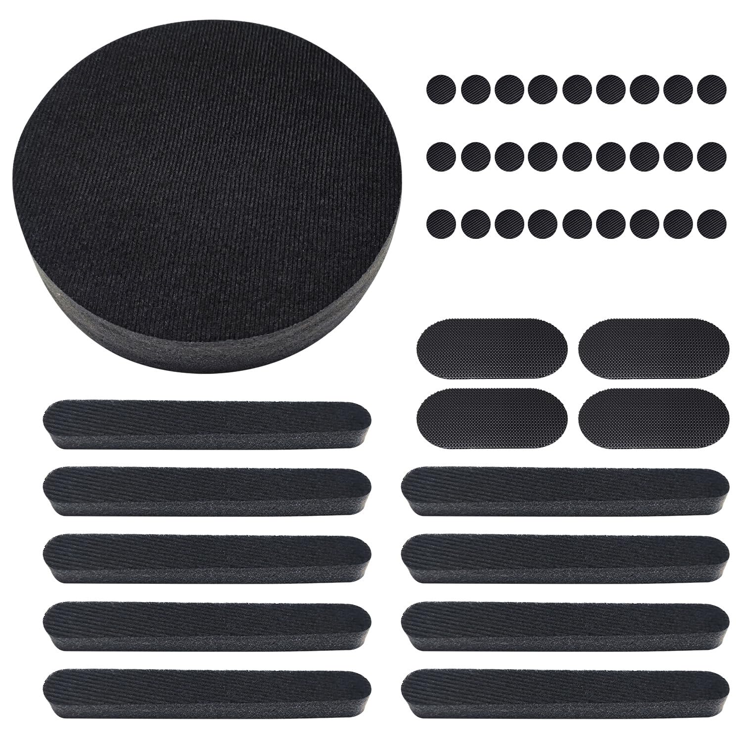 Yzpacc Motorcycle Helmet Liner Top Pad with Universal Replacement Foam Pad Adhesive Hook Loop Circles Set von Yzpacc