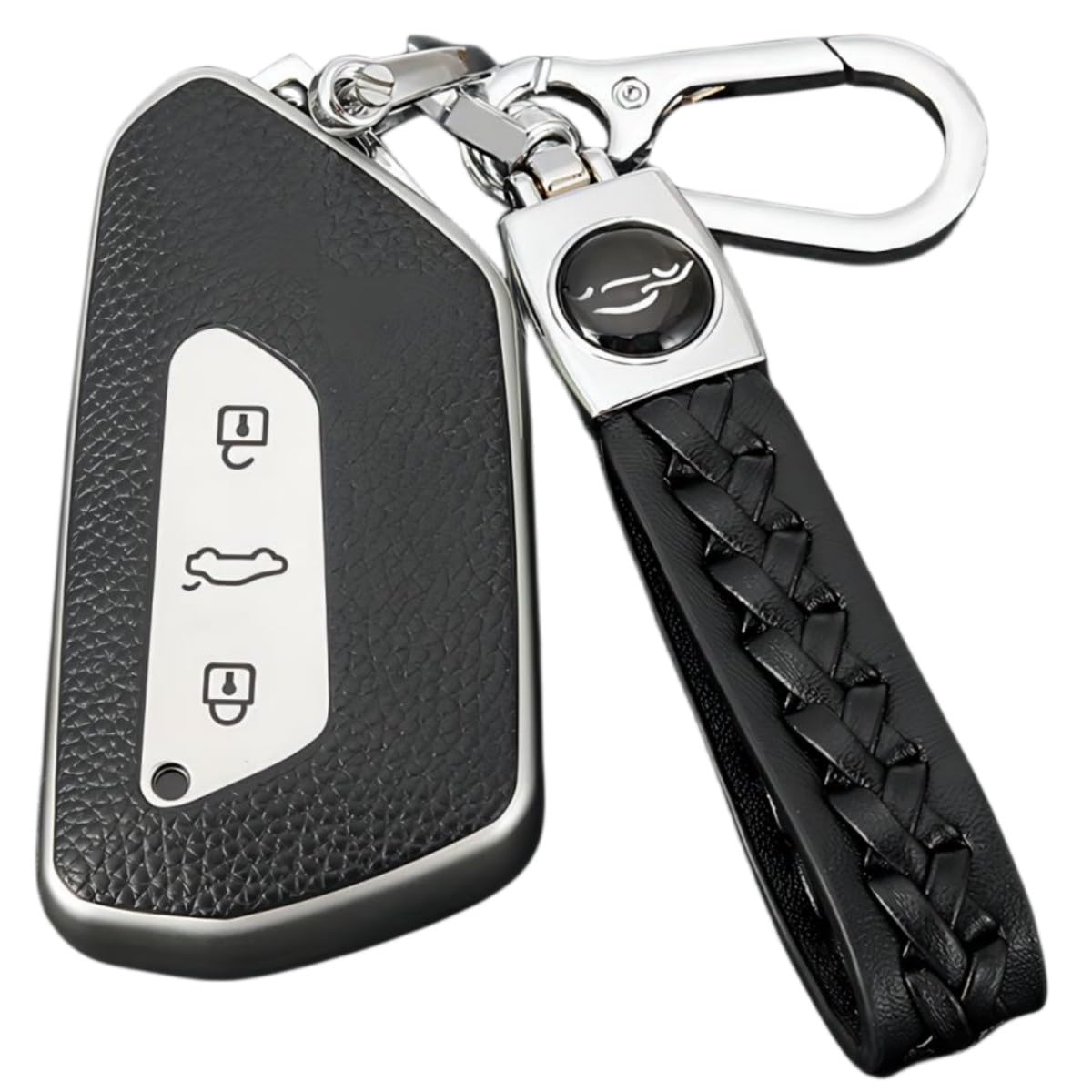 【6 Farben】 Z.MYUKI Elroq Schlüsselhülle mit Schlüsselanhänger für Skoda Elroq 2025 2026 Zubehör Key Cover (Silber) von Z.MYUKI