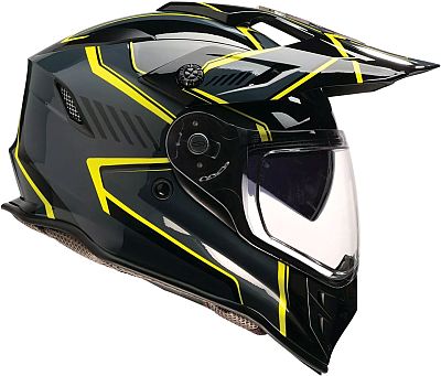 Z1R Range Voyager, Endurohelm - Schwarz/Grau/Neon-Gelb - XL von Z1R