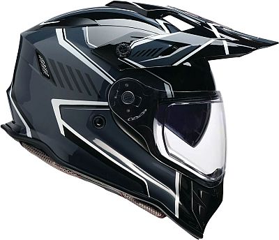 Z1R Range Voyager, Endurohelm - Schwarz/Grau/Weiß - L von Z1R