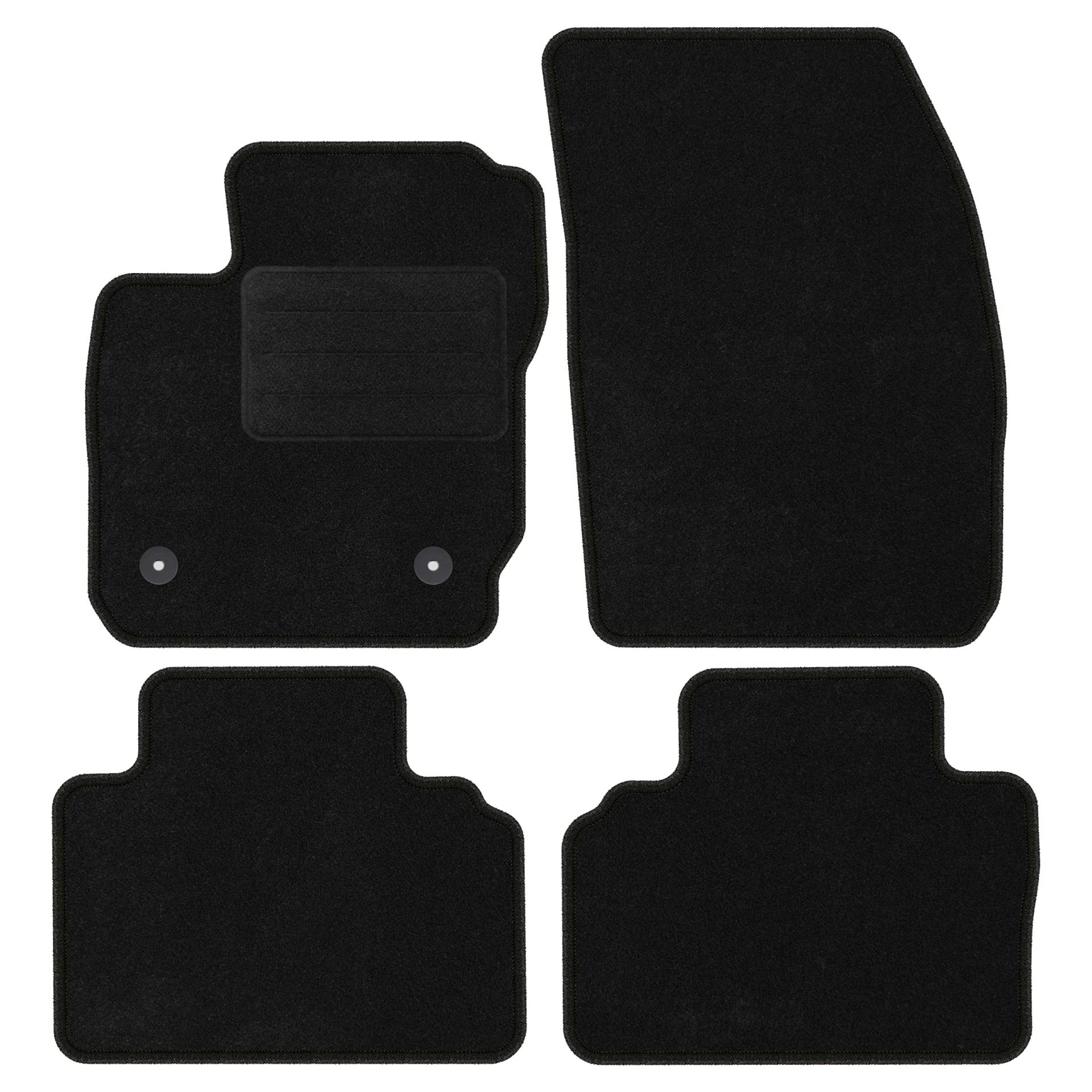 Ideal angepasst Velourmatten Automatten CARMATS passend für Ford Transit Courier 2014- von Z4L