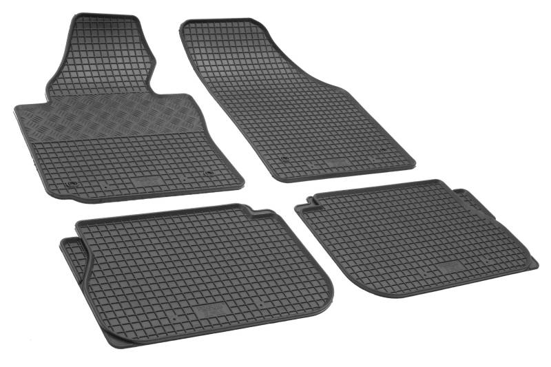 Ideal angepasste Gummifußmatten geeignet für VW Caddy (5-Plätzer) ab 2005 + Gurtschoner von Z4L