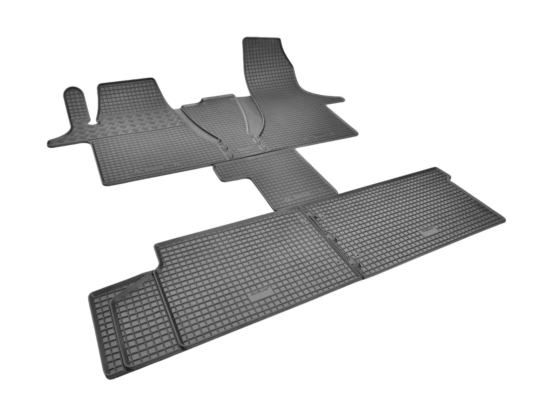 Passgenaue Gummifußmatten fahrzeugspezifisch ideal angepasst geeignet für VW T6.1 Caravelle-Transporter ab 2019-5 Sitze von Z4L