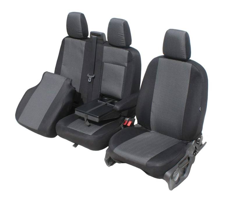 Sitzbezüge Hero Passgenau geeignet für Ford Transit Custom ab 2012-1+2 von Z4L