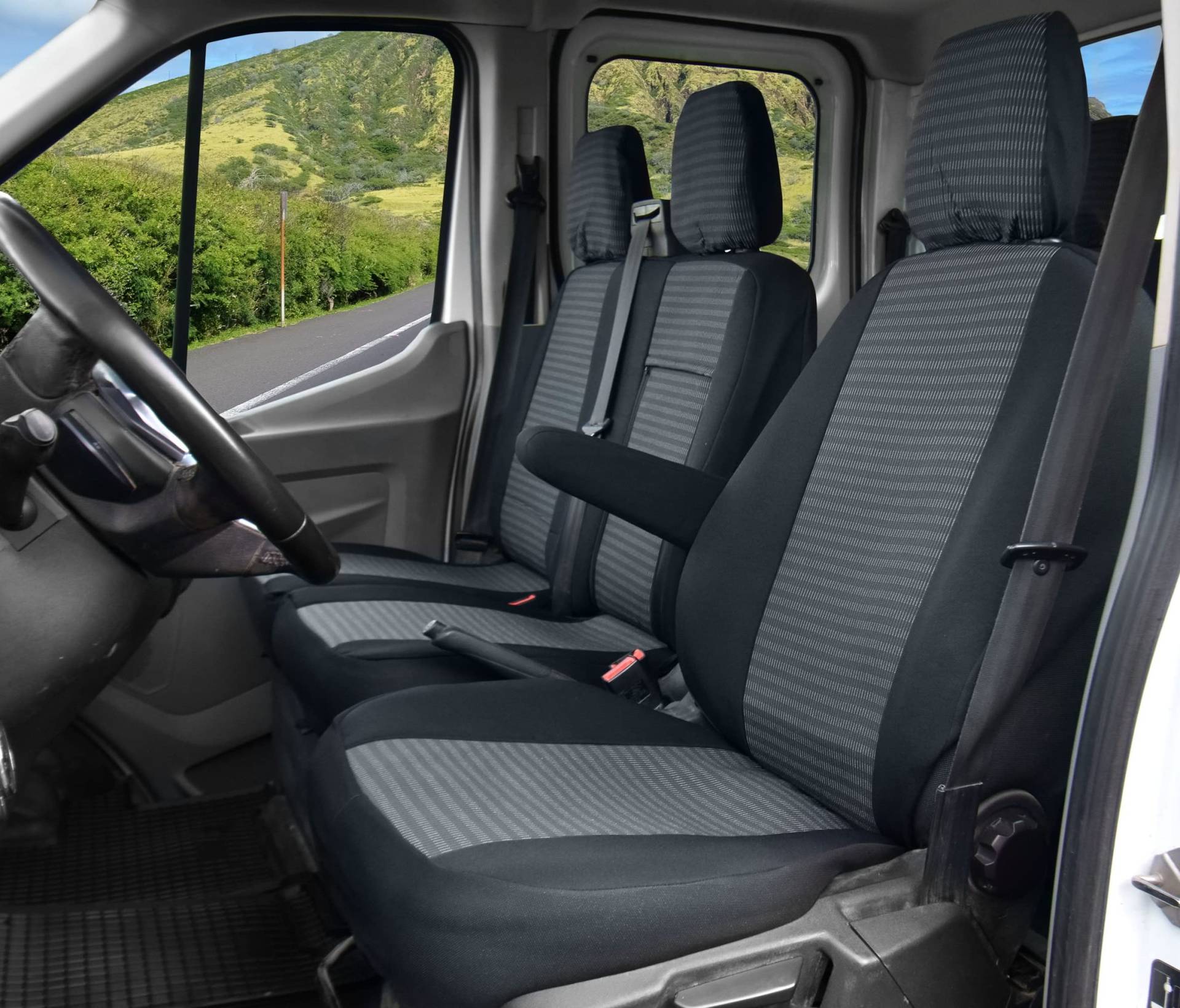 Sitzbezüge passgenau LUX geeignet für Ford Transit ab 2014-2021- Maßgechneidert 1+2 | 3-Sitzer von Z4L