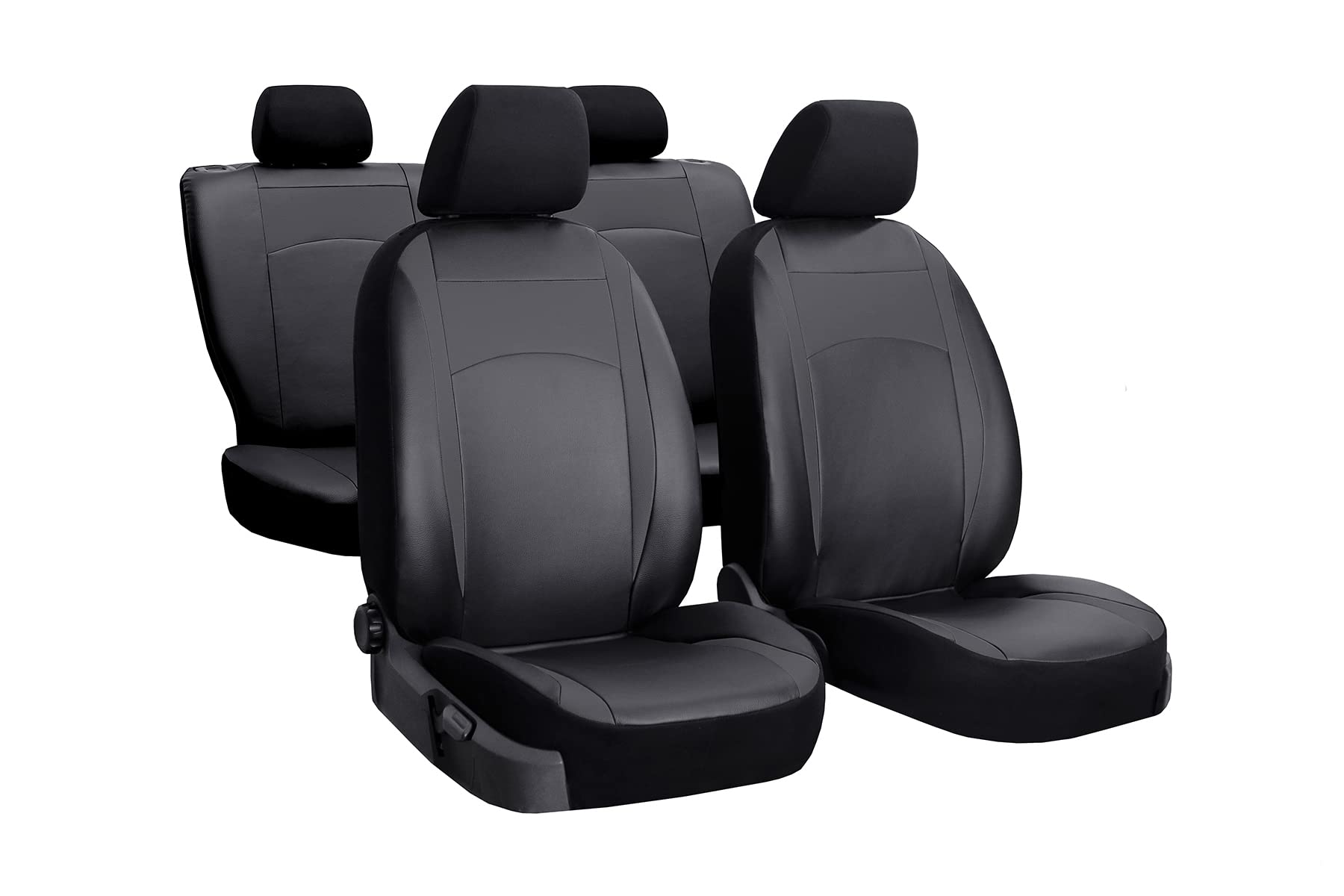 Z4L Autositzbezüge Stitzbezüge geeignet für Chevrolet Spark - Sitzbezüge Universell - Schwarz von Z4L