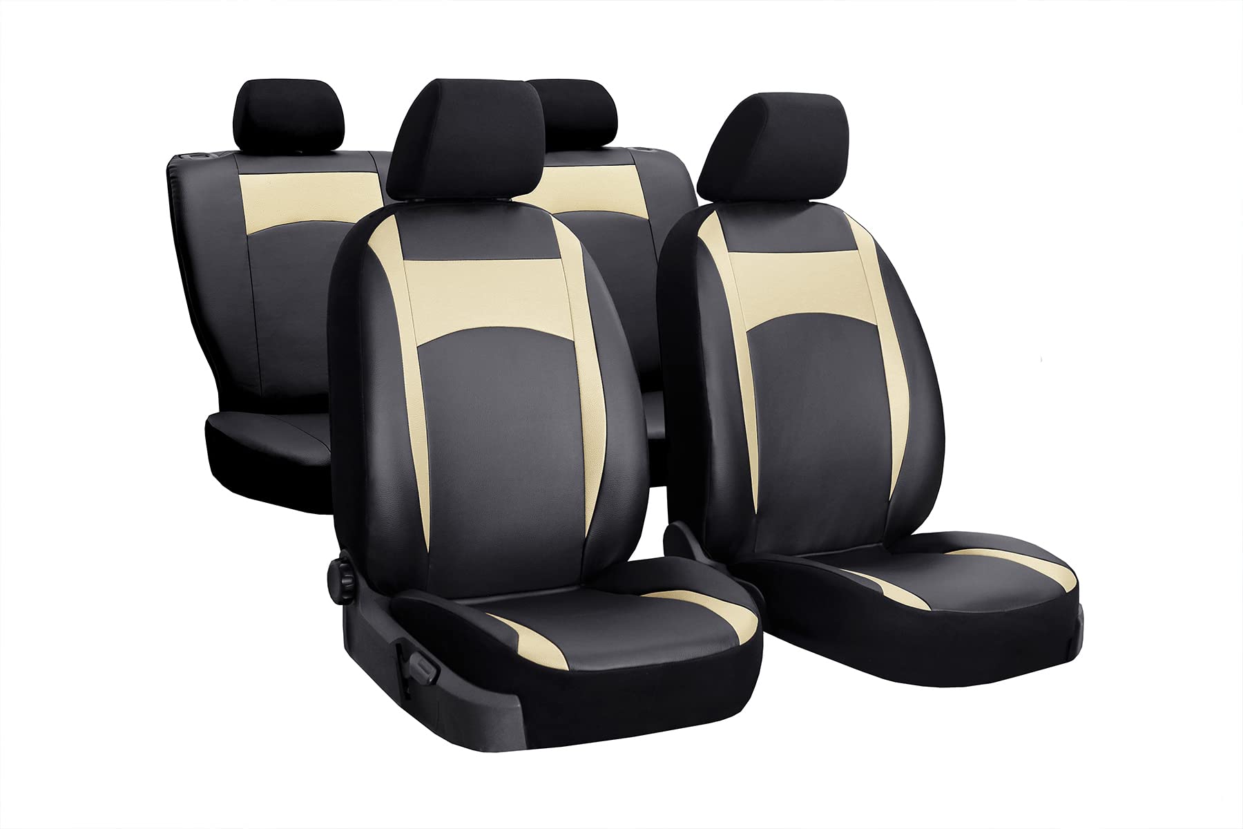 Z4L Autositzbezüge Stitzbezüge geeignet für Nissan Pulsar - Sitzbezüge Universell - Beige von Z4L