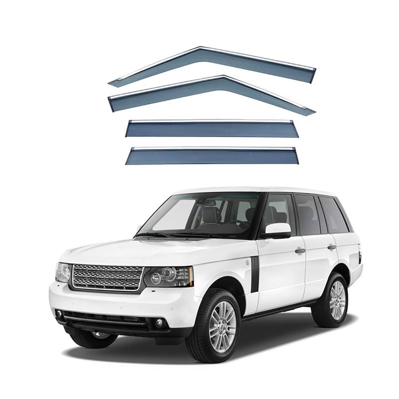 ZABEES Edelstahl Auto Windabweiser Fenstervisier Regenschutz Sonnenschutz-Deflektor, Kompatibel mit Range Rover,L322 2002-2012 von ZABEES