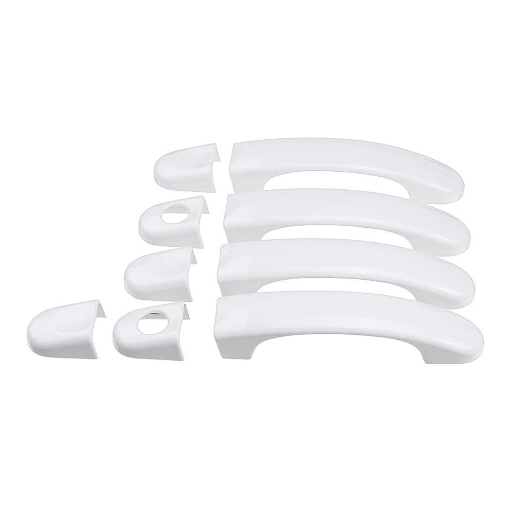 AußEntüRgriff Abdeckung 8 Verschiedene Style 1 Set Türgriffabdeckungen for VW for T5 2003 2004-2015 for T6 2015-up for Caddy Van 2004-2015(9pcs White) von ZACUNXY