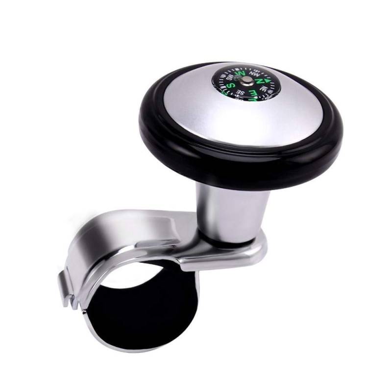 Lenkradknauf，Lenkknauf 360 ° Lenkrad Knopf Kugel Auto Lenkrad Spinner Regler Macht Griff Ball Booster-Rad-Stärkungs Auto Spinner-Drehknopf(Black) von ZACUNXY