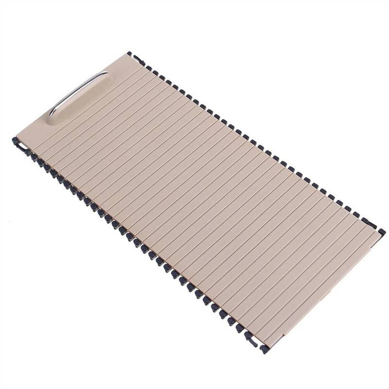 Mittelkonsole，Mittelkonsole Rollo Abdeckung Auto Chrom Getränke Armlehne Mittelkonsole Getränkehalter Rollerabdeckung Passend Für Mercedes C-Klasse W204 S204 Wasserbecherhalter Panel Cap Teil(Beige) von ZACUNXY