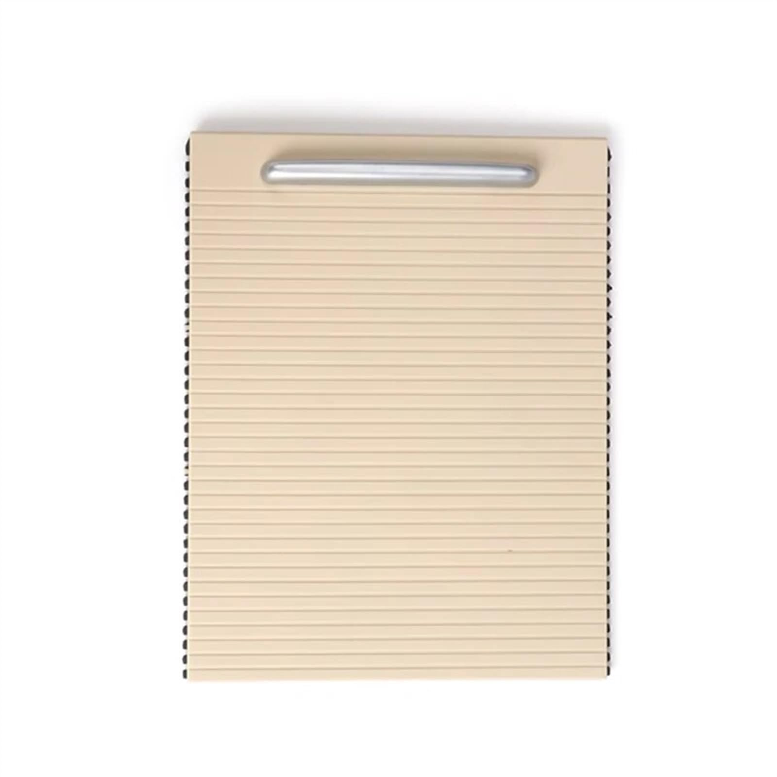 Mittelkonsole，Mittelkonsole Rollo Abdeckung Auto-Front-Mittelkonsole, Schiebeläden, Getränkehalter, Rollo-Abdeckung(Light beige) von ZACUNXY