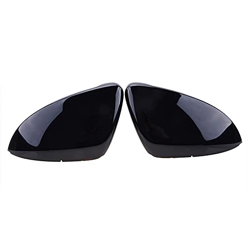 Rückspiegel Abdeckung Flügelseite Spiegelabdeckung Rückspiegel Mirror Cap fit Gebrauch für 2014 2015 2016 2017 2018 VW. Golf 7. GTI MK7 ABS. Auto Zubehör(Glossy Black) von ZACUNXY