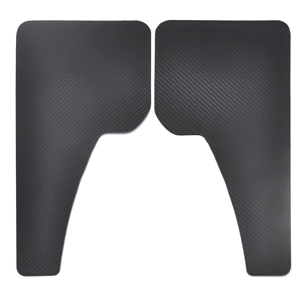 SchmutzfäNger Auto，SchmutzfäNger LKW 2 stücke Kohlefaser Effekt Vorne hinten Set Universal Schlammklappen Splash Guards Mordguards Mud-Fäden Gebrauch für Auto Auto Van SUV Pickup Zubehör(2Pcs-Set) von ZACUNXY