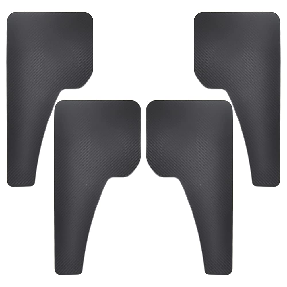 SchmutzfäNger Auto，SchmutzfäNger LKW 2 stücke Kohlefaser Effekt Vorne hinten Set Universal Schlammklappen Splash Guards Mordguards Mud-Fäden Gebrauch für Auto Auto Van SUV Pickup Zubehör(4Pcs-Set) von ZACUNXY