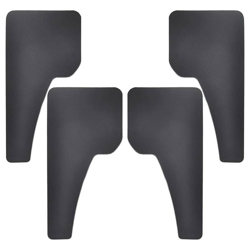 SchmutzfäNger Auto，SchmutzfäNger LKW 2 stücke Kohlefaser Effekt Vorne hinten Set Universal Schlammklappen Splash Guards Mordguards Mud-Fäden Gebrauch für Auto Auto Van SUV Pickup Zubehör(4Pcs-Set) von ZACUNXY