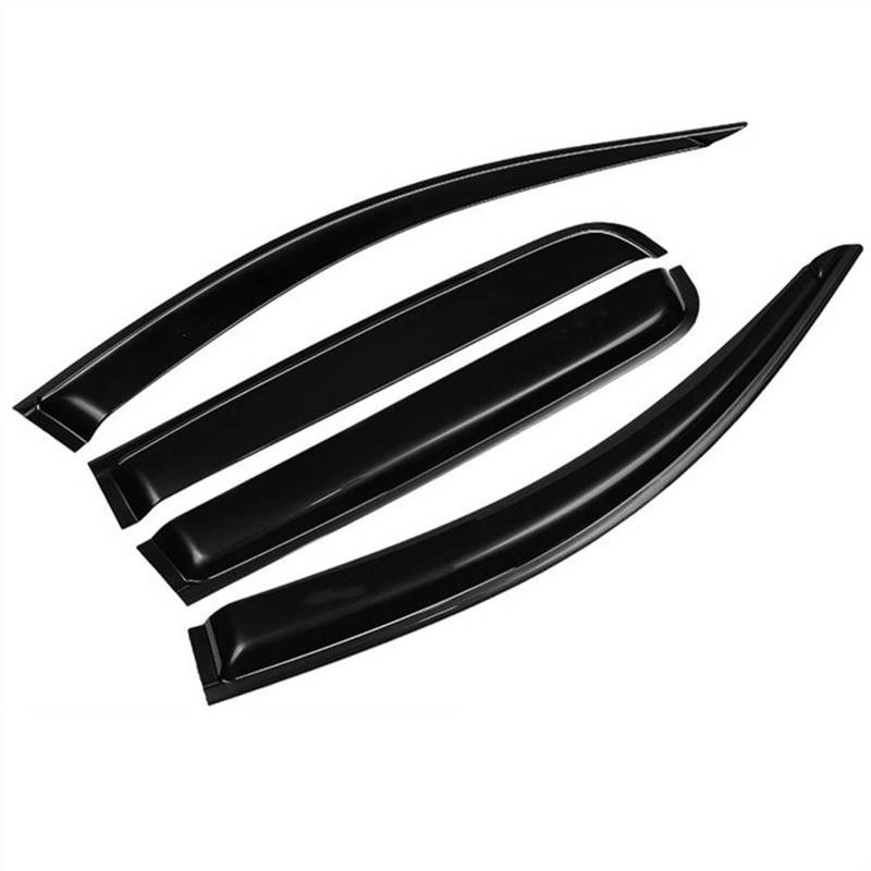 Windabweiser Autofenster，Windabweiser Autofenster Deflektor Sun Visor Rain Gurad Slim Molding Trim Markise Schutzhilfe Passend für Volkswagen Vw. TIGUAN L 2017 2018 2019 2019 2020 2021 von ZACUNXY