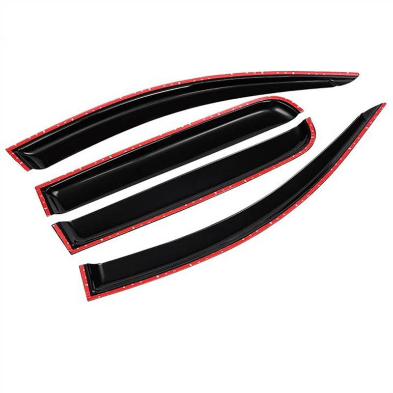 Windabweiser Autofenster，Windabweiser Passend für Hyundai Santa Fe Santafe 2009 2010 2011 2012 2012 2013-2018 Fenster Visier Wind Rain Sun Smoke Guard Deflector Vent Shade Shelter von ZACUNXY