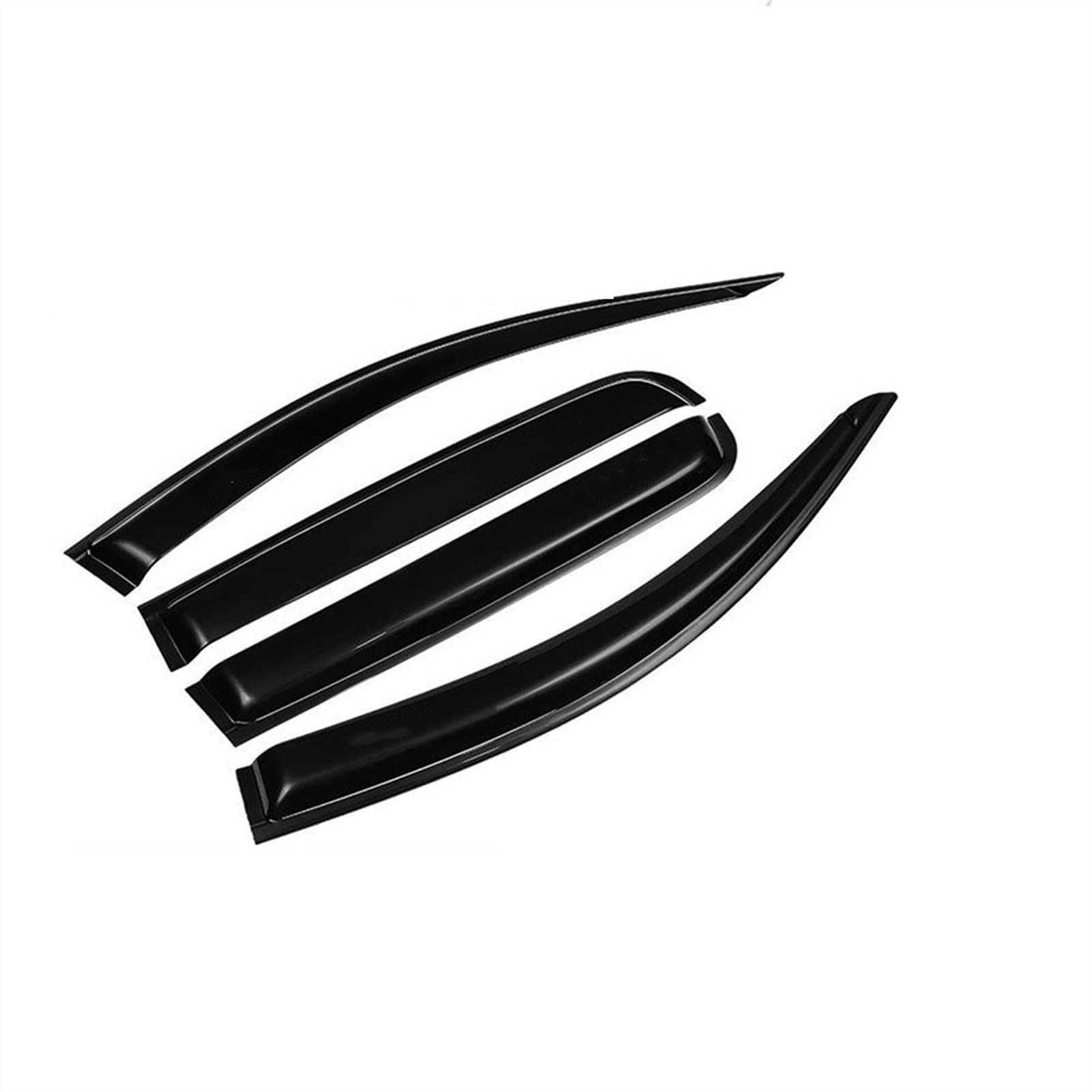 Windabweiser Autofenster，Windabweiser Passend für Zum Vw. Volkswagen Polo 2011-2018 Auto Side Spoiler Fenster Visor Guard Vent Markennamen SheltsRain Guard Door Wind Sun Visor Shade(for Sedan) von ZACUNXY