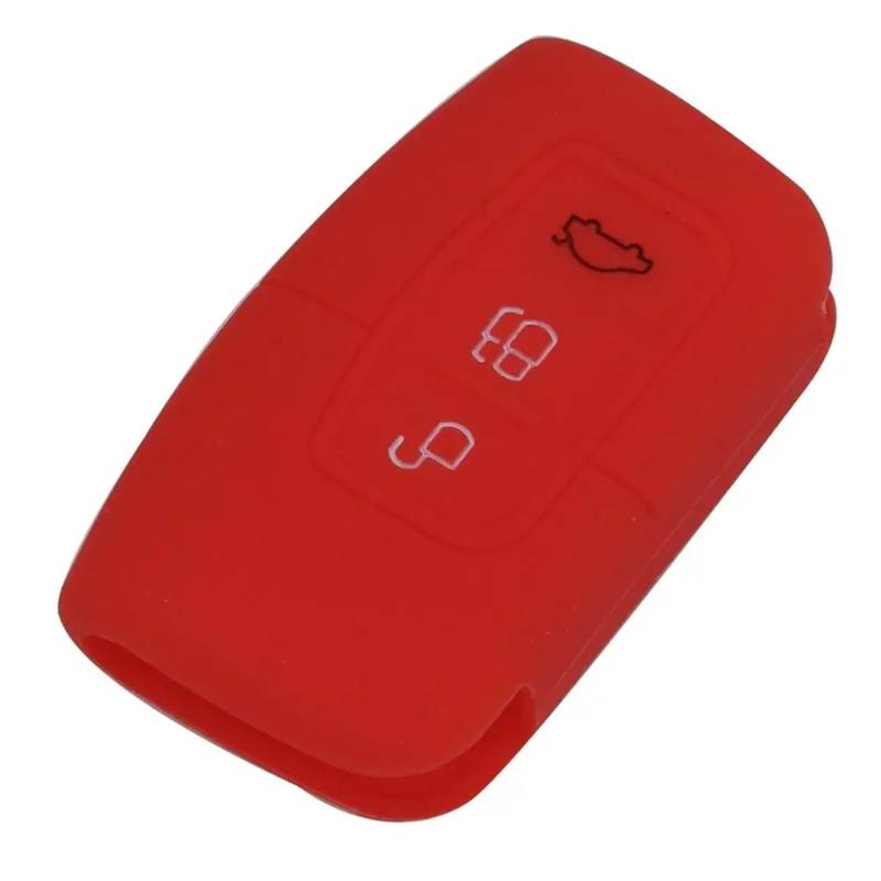 ZAEBOTDAL 3 Tasten Fernbedienung Silikon Auto Fob Smart Key Case Abdeckung Kompatibel Mit F&o&rd Autoschlüsselgehäuse(13) von ZAEBOTDAL