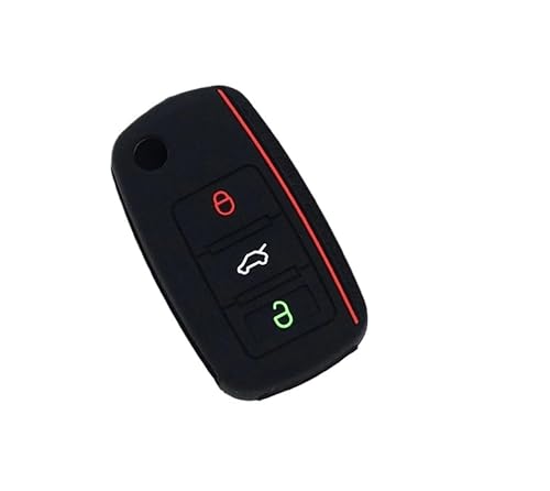 ZAEBOTDAL TPU Shell Auto Flip Schlüssel Fall Abdeckung Keyless Für Tiguan Für Polo Für Golf Für Skoda Octavia Autoschlüsselgehäuse(5) von ZAEBOTDAL