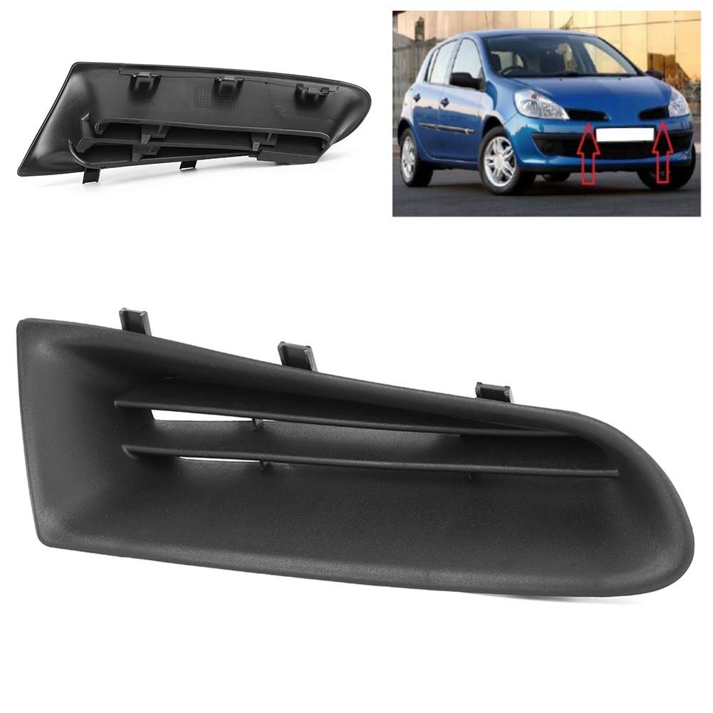 Frontstoßstangengitter, 7701208684 ABS-Panel-Streifen, Frontstoßstangenabdeckung, Kfz-Gitter, Rechte Installation für CLIO MK3 2005–2009 von ZAICOLER