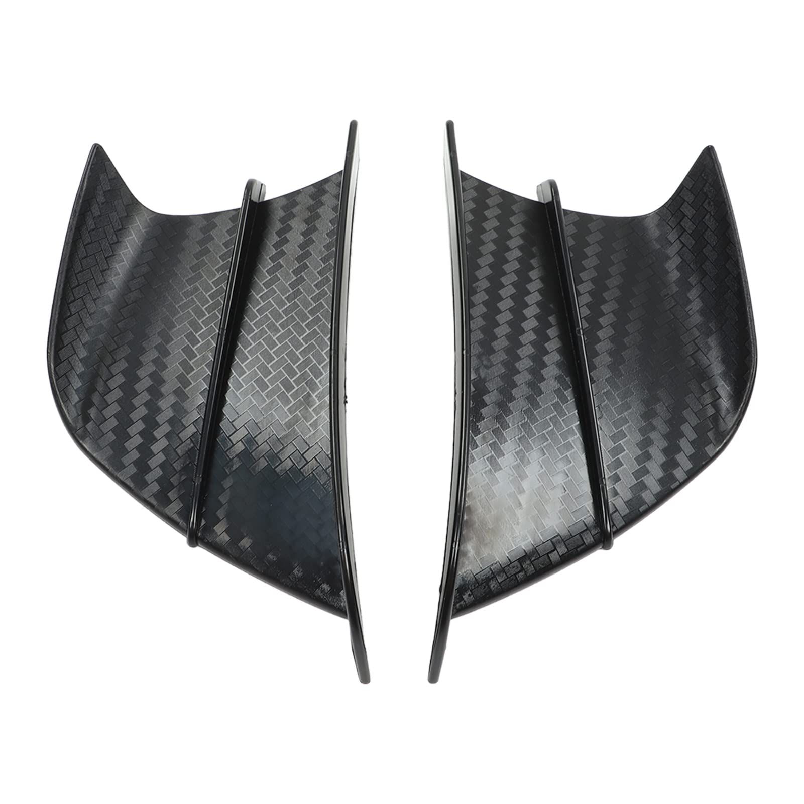 Motorradverkleidung, 1 Paar Motorrad-Windflügel, Kohlefaser-Stil, Aerodynamische Winglets, Motorrad-Winglets, Motorrad-Flügel, Verkleidungsflügel für NINJA400 NINJA250 Z900 Z1000 von ZAICOLER