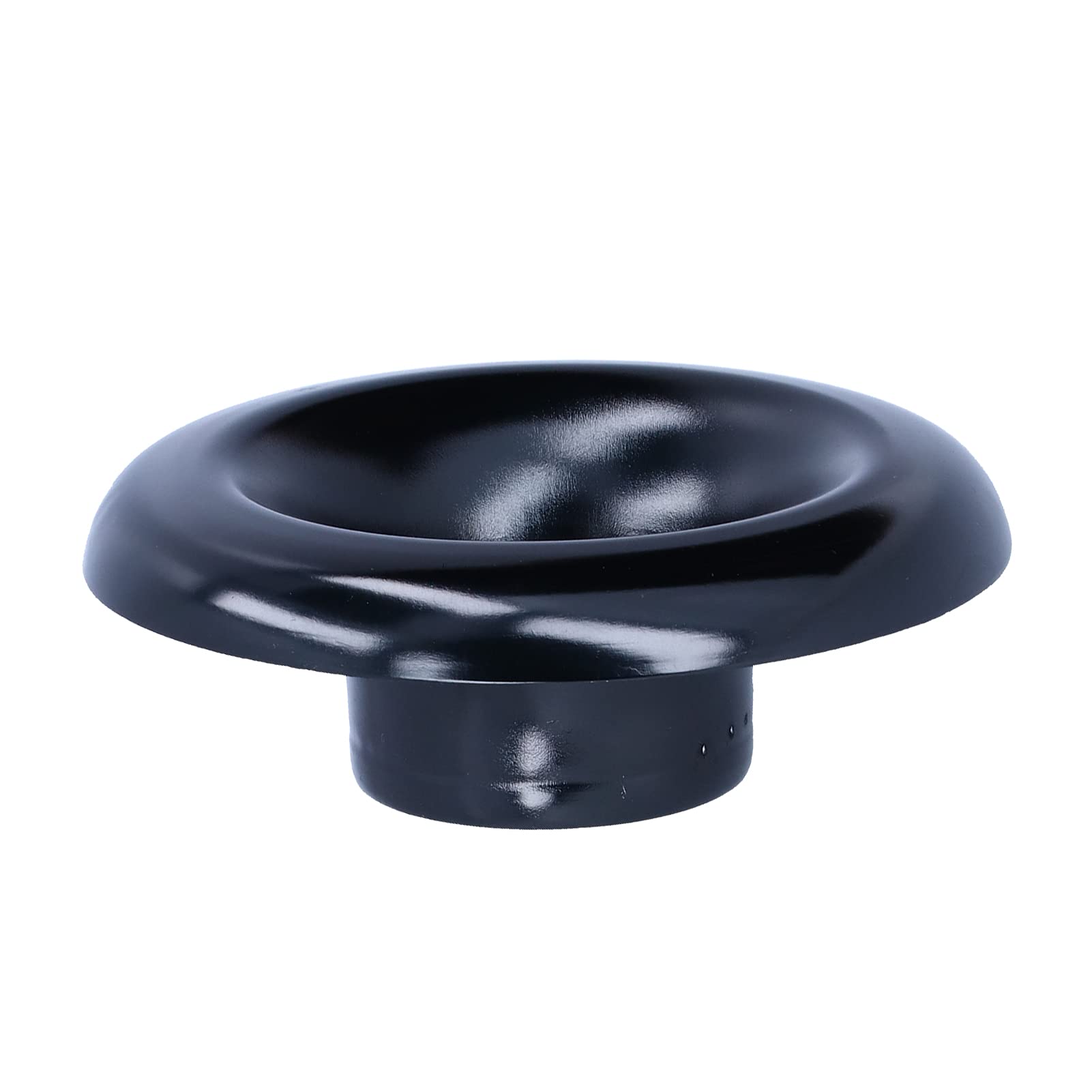 Turbo Horn Velocity Stack Adapter, Aluminium Lufteinlass Turbo Horn Stack 101 Mm Turbo Horn Adapter Einfache Installation für Auto (BLACK) von ZAICOLER