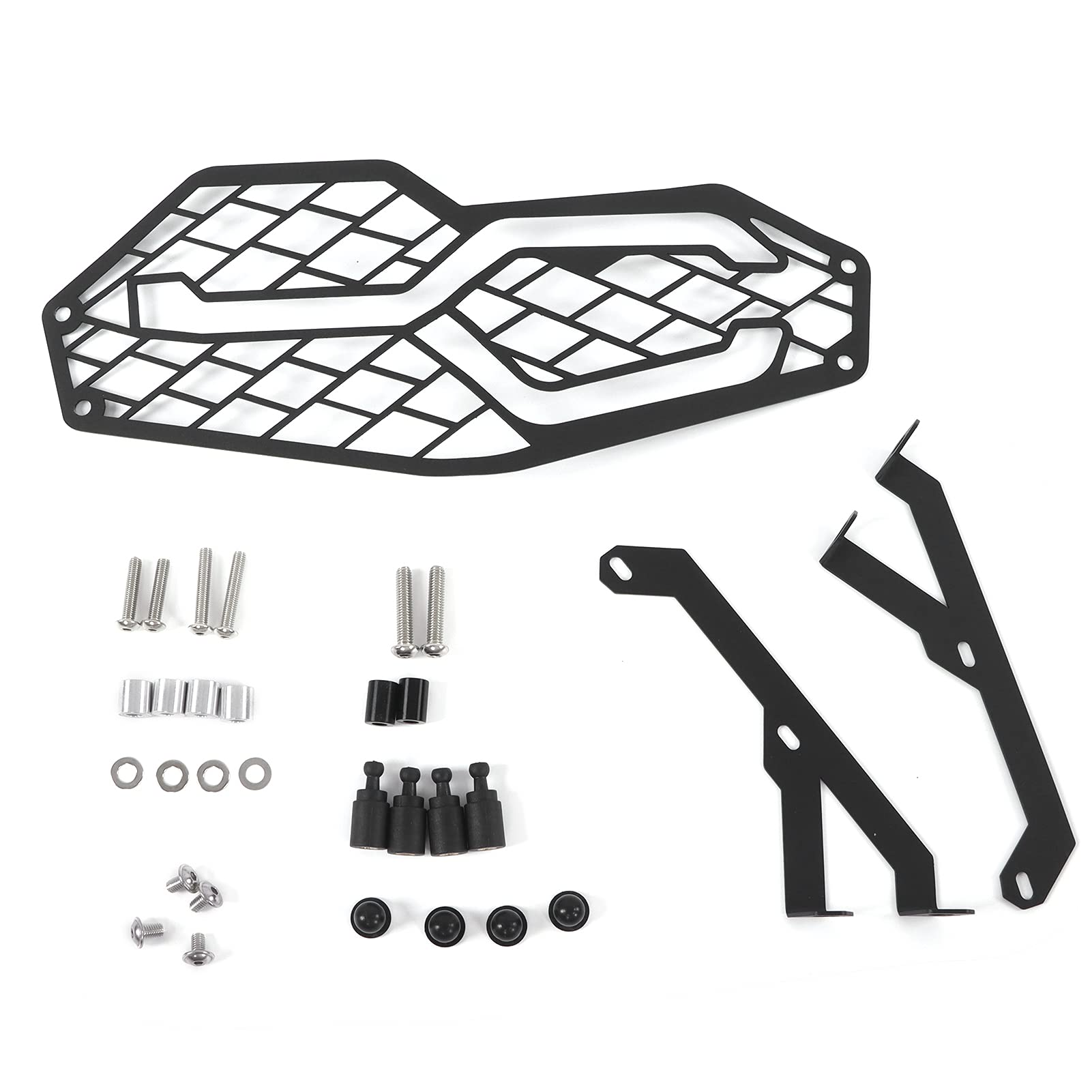 ZAICOLER Scheinwerferabdeckung, Motorrad-Frontscheinwerfer-Grillabdeckung, Schutzfolie, Scheinwerfergrill für F750GS F850GS 2018–2019 (schwarzes Gitter) von ZAICOLER