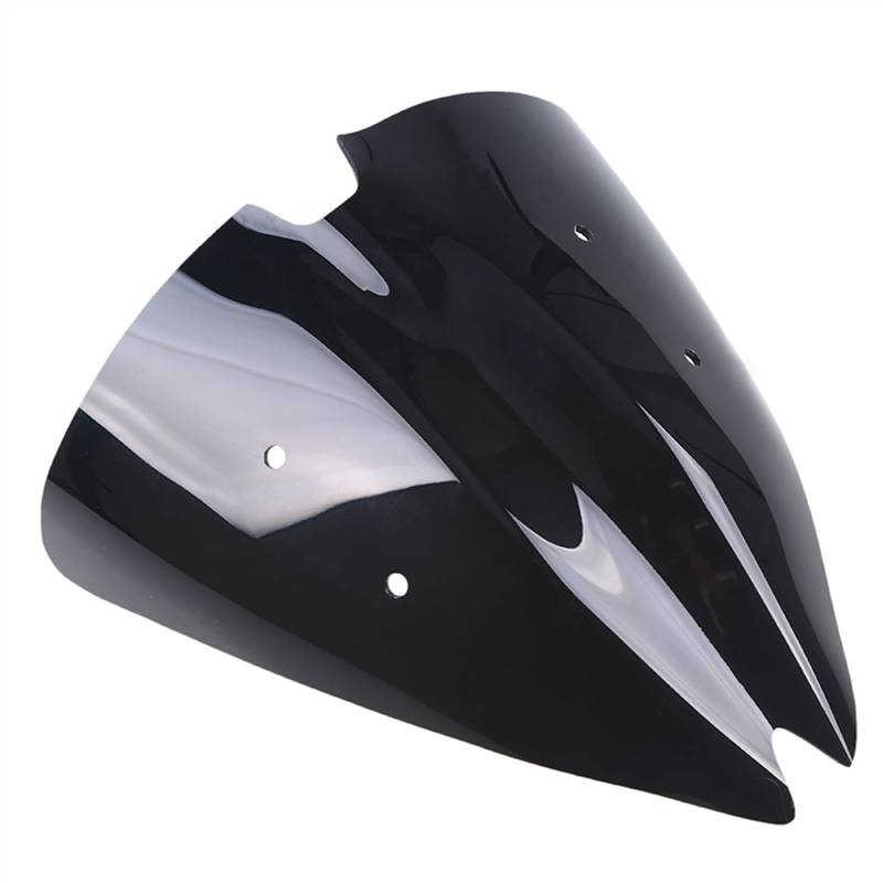 ZAISCH Windschild Motorrad Für Kawasaki Für Z1000 2007 2008 2009 Motorrad Windschutzscheibe Deflektoren Windschutzscheibe Double Bubble Windabweiser Windschutzscheibe (Größe : Short) von ZAISCH