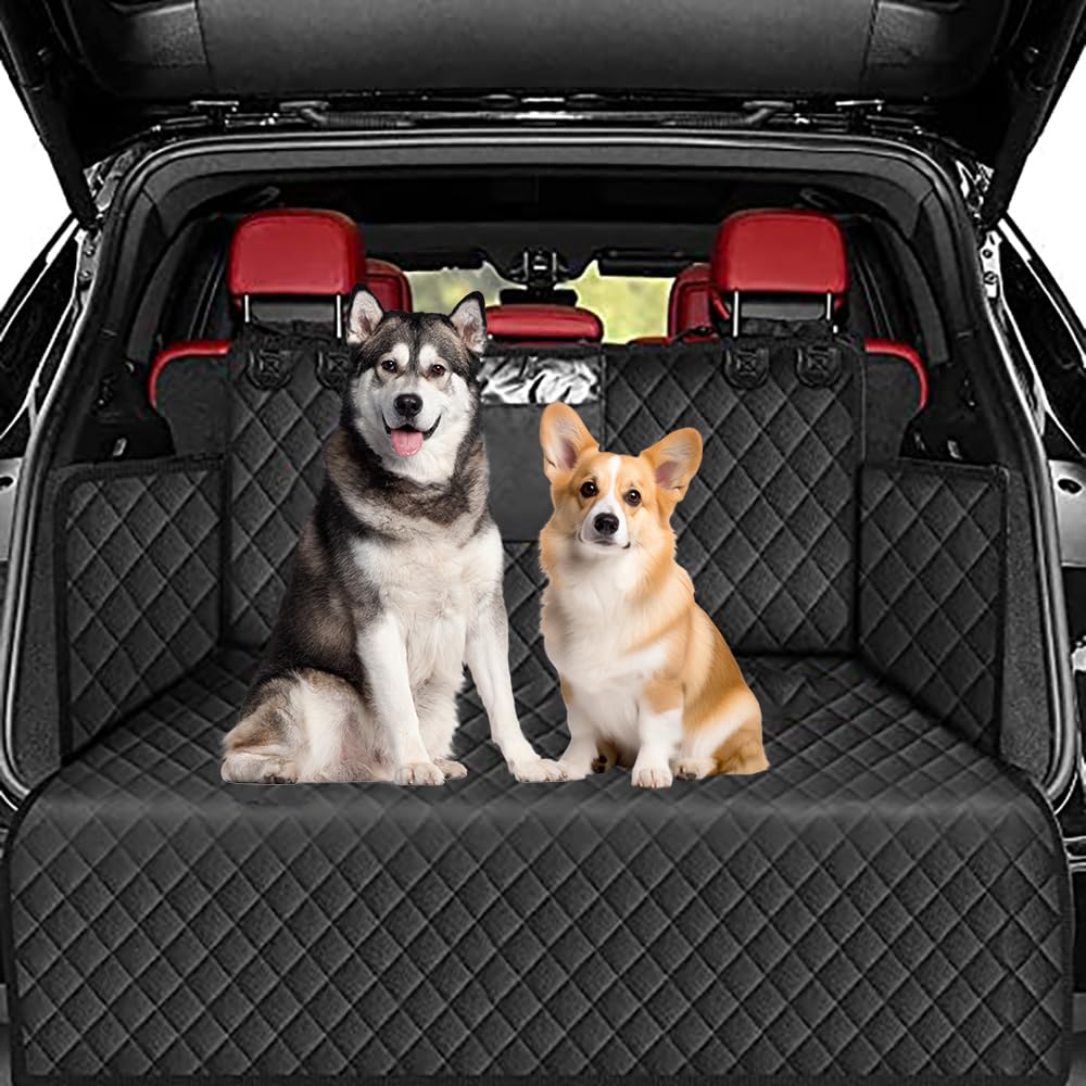 Kofferraummatte Auto und Hund, für Kia Rio Hatchback 2017-2021 wasserdichte rutschfeste effektive Auto-Schondecke mit Kratzschutz. von ZAKOVI