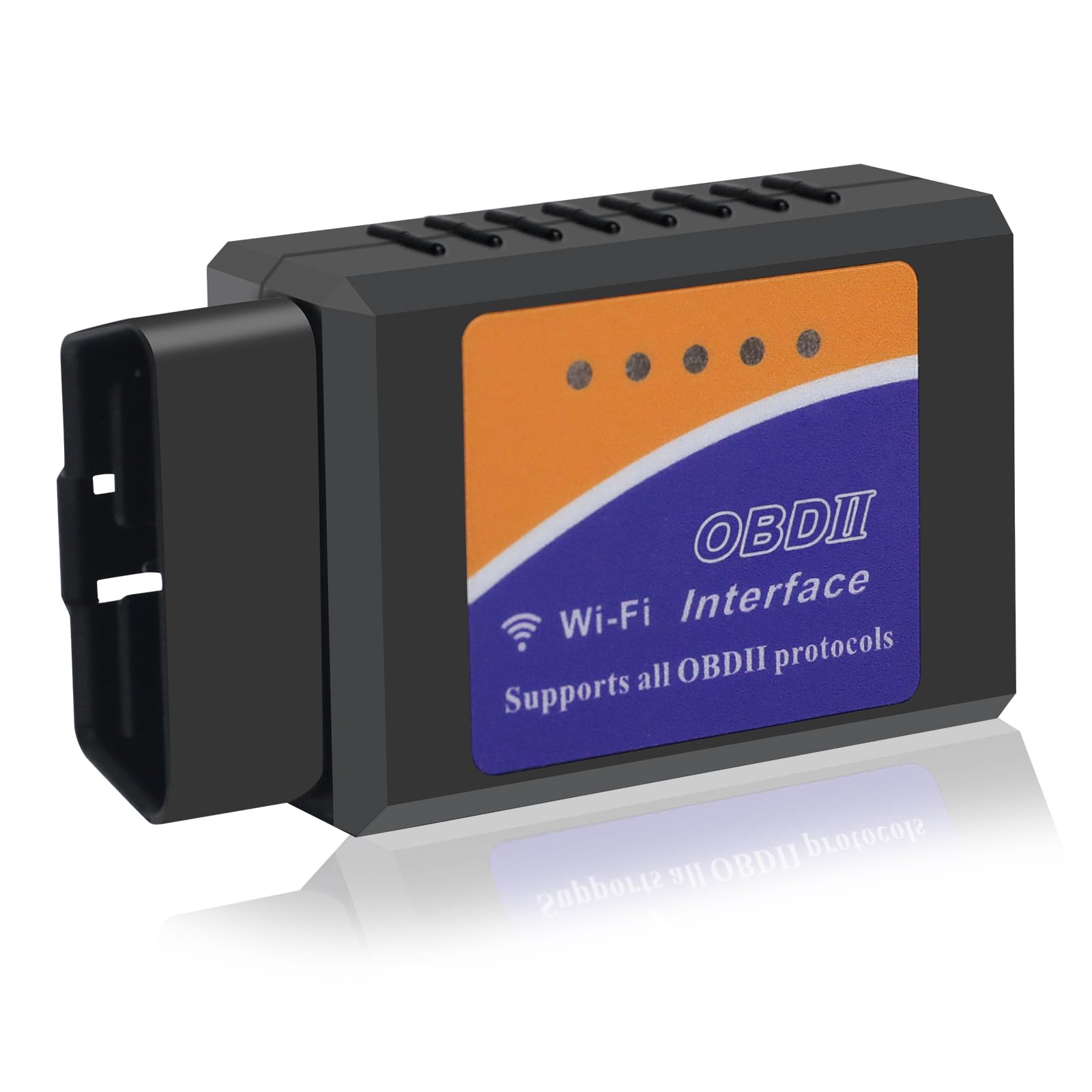 obd2 WiFi, OBD2 Adapter, obd2 Diagnosegerät Auto Adapter WiFi, obd2 car Scanner, OBDII WiFi Scanner Code Reader Reset for Android Windows, OBDII Auto Code Leser, OBDII KFZ Diagnose Scanner Tool von ZAKVOP