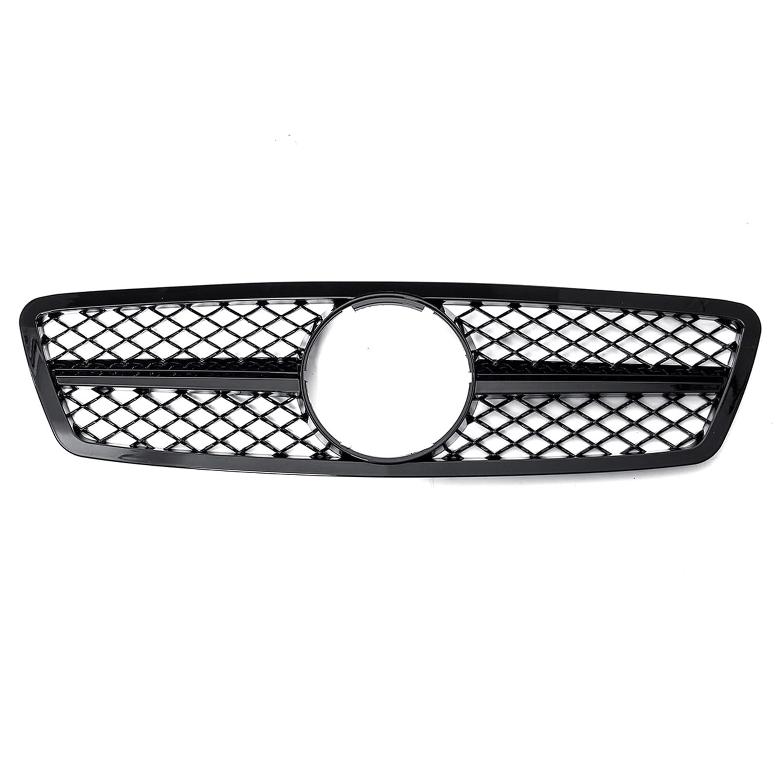 Grill Für Mercedes Für Benz C-Klasse W203 C280 C320 C240 ​​C200 C63 2000-2006 Auto Kühlergrill Stoßstange Grill Schwarz Kühlergrill von ZALTAS