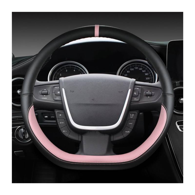 Lenkradbezug Für Peugeot 508 2011-2018 508 Für SW 2011-2018 Auto Lenkrad Abdeckung Auto Zubehör Autozubehör Innenraum (Farbe : PINK) von ZALTAS