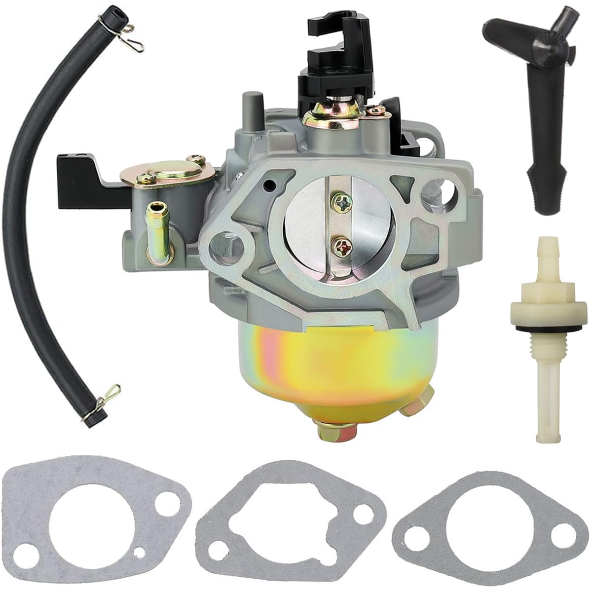 ZAMDOE 16100-ZF6-V01 Vergaser für Honda GX340 GX390 GX340U1 13 PS 11 PS 4-Takt-Motor, für GX340R1 GX340K1 WT40XK1 WT40XK2 WT40XK3Wasserpumpe 16100-ZF6-V00, kompatibel für Toro 22308 22330 von ZAMDOE