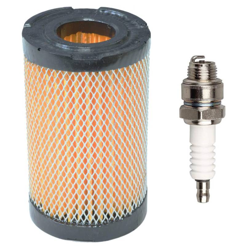 ZAMDOE 35066 Luftfilter für Tecumseh ECV100 ECV120 LEV90 LEV100 LEV115 OVRM60 TC300 Motor Ersetzt für Tecumseh 740019B 740095, für Craftsman 33342 63087A 10096Luftfilter, mit Zündkerze von ZAMDOE