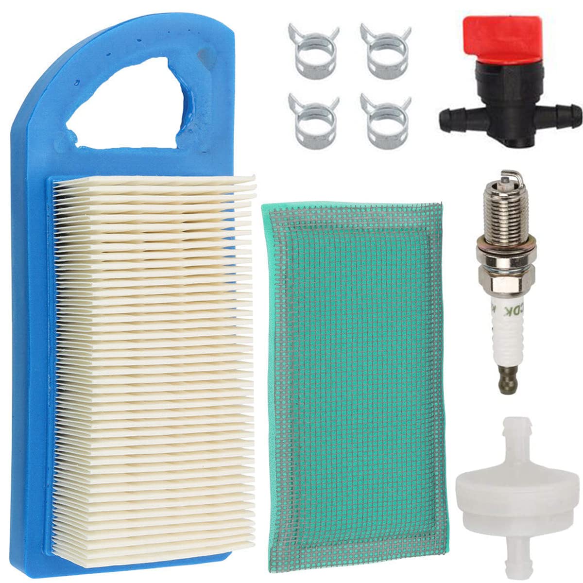 ZAMDOE 697152 Luftfilter-Kit Kurze Ausführung 794421 797007 698413 613022 695643 697775 Luftfilterpatrone für Briggs Stratton 21A902 21A907 21A707 21A807 21A977 21A907 8–13,5 PS AVS-Motoren von ZAMDOE