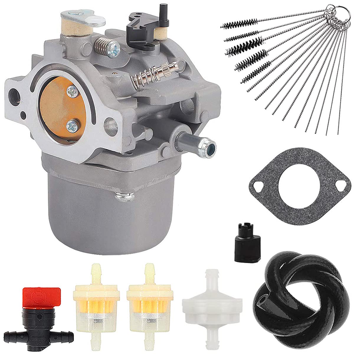 ZAMDOE 799728 5-4993 Vergaser für Walbro LMT 5-4993, für Briggs & Stratton 498027 499161 498231 494502 494392 495706 498134 28R707 28V707 28B707 28T707 Motoren, mit Dichtung & Kraftstofffilter von ZAMDOE