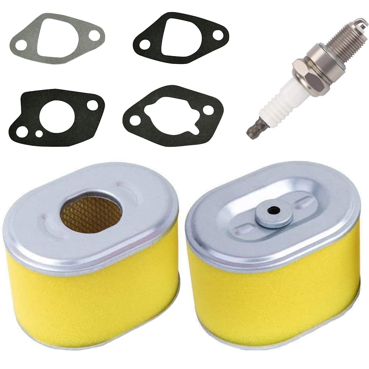 ZAMDOE GX160 GX200 Luftfilter für Honda und Clones für Coleman Ct200u Bt200x MB165 MB200 159cc 196cc 212cc Motoren, ersetzt 17210-ZE1-505, mit Vergaserdichtungen von ZAMDOE