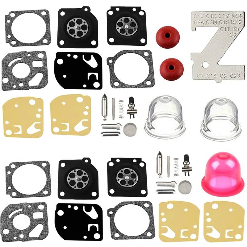 ZAMDOE RB-29 Vergaser-Reparatur Umbau Dichtungsmembran Primerbirne für Zama C1U Vergaser, für Homelite für Ryobi Fadenschneider Gebläse A03979 Vergaser von ZAMDOE