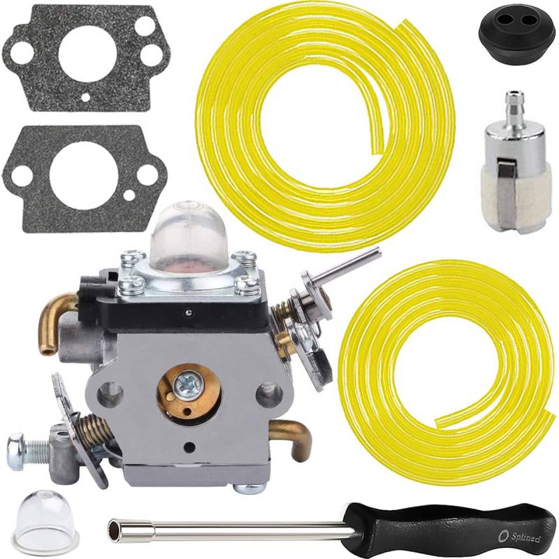 ZAMDOE Vergaser-Kit für Husqvarna 122LDX 122C 122LK Rasentrimmer 2 Cycle 22cc 966712701 967252801, ersetzt 581734301 574386701, mit Ersatzteilen von ZAMDOE