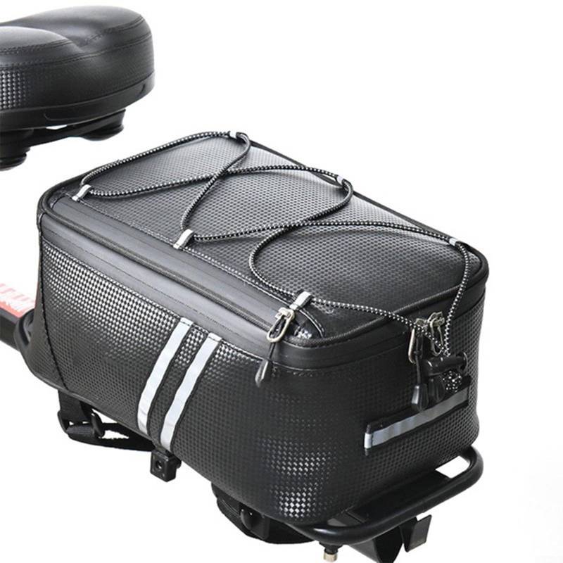 Praktische Tasche für E-Bike, 8 l Stauraum, wasserabweisendes Material und reflektierende Sicherheitsgurte von ZAMETTER