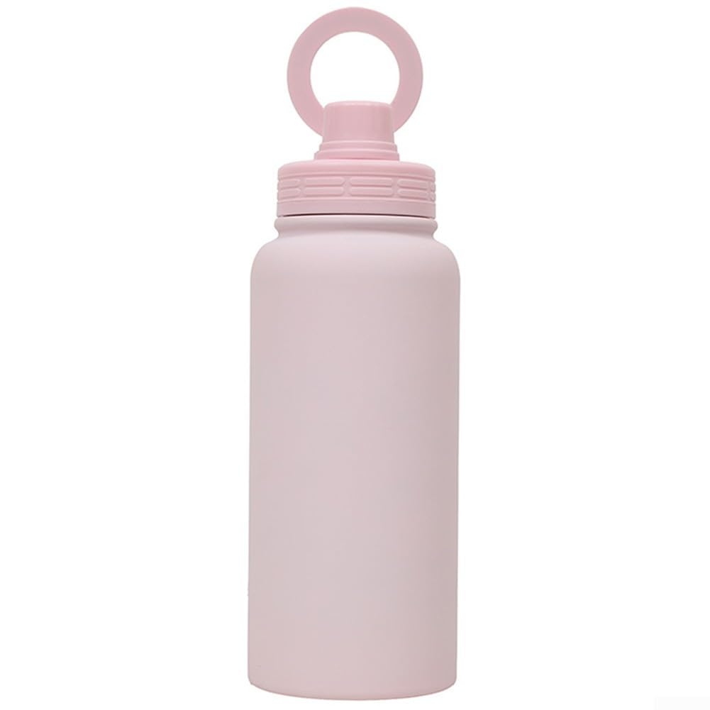 ZAMETTER Magnetische Handyhalterung, Wasserbecher, Edelstahl-Wasserflasche mit integrierter magnetischer Handyhalterung (Rosa) von ZAMETTER