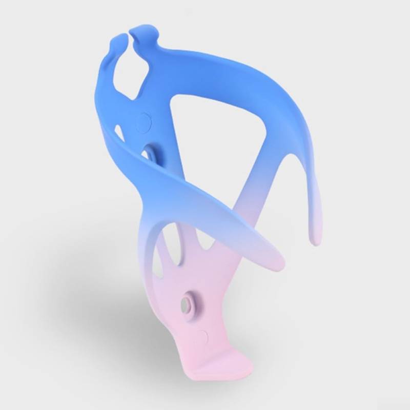 Zuverlässiger Halter für Fahrrad-Wasserflaschen, weiche Farbe, resistent gegen Kratzer (blau-rosa Wasser) von ZAMETTER